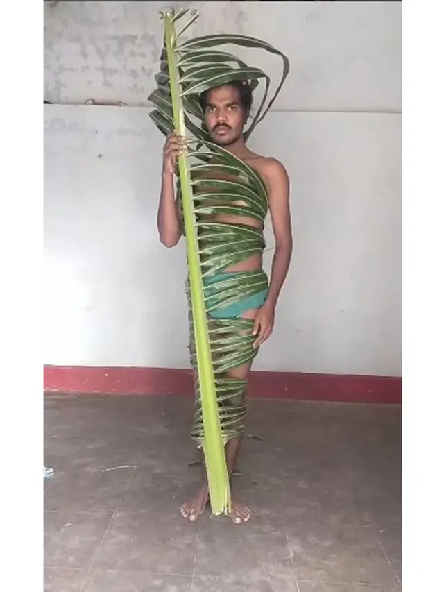 Mimi Peri Versi India, Ini 6 Potret Nyeleneh Pria Pakai Baju Tema Tanaman