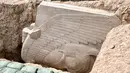 Patung ini dibuat pada masa pemerintahan Raja Sargon II yang berkuasa dari tahun 722 hingga 705 SM dan didirikan di gerbang kota untuk memberikan perlindungan, kata Butterlin. (Zaid AL-OBEIDI / AFP)
