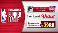 Link Live Streaming NBA Summer League 2023 San Antonio Spurs vs Detroit Pistons di Vidio, Sabtu 13 Juli
