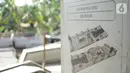 Design plan Skatepark Pasar Rebo terpasang pada sebuah dinding di kolong Jalan Layang Pasar Rebo, Jakarta, Sabtu (5/10/2019). Skatepark Pasar Rebo ditargetkan selesai pada November 2019. (Liputan6.com/Immanuel Antonius)