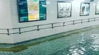Air yang menggenangi stasiun bawah tanah di salah satu kota Jepang sangat bersih, bahkan hampir bening. Ini membuat orang-orang terheran.