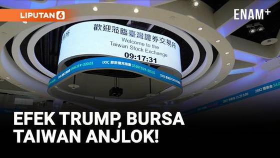 VIDEO: Tarif Impor AS Guncang Pasar Asia, Bursa Taiwan Anjlok Lebih dari 450 Poin!