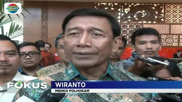 Menkopolhukam Wiranto menegaskan pernyataannya agar KPK menunda penetapan tersangka kepada sejumlah calon kepala daerah.