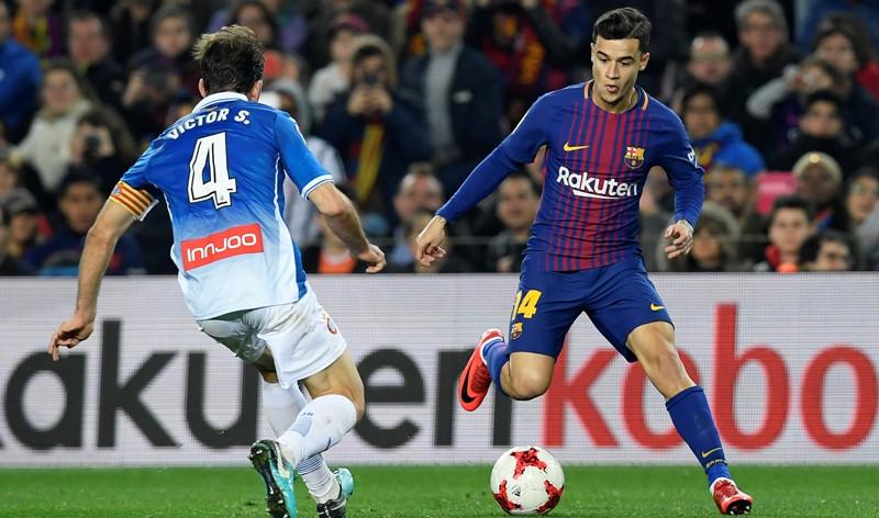 Gelandang Barcelona, Philippe Coutinho. (AFP/Lluis Gene)