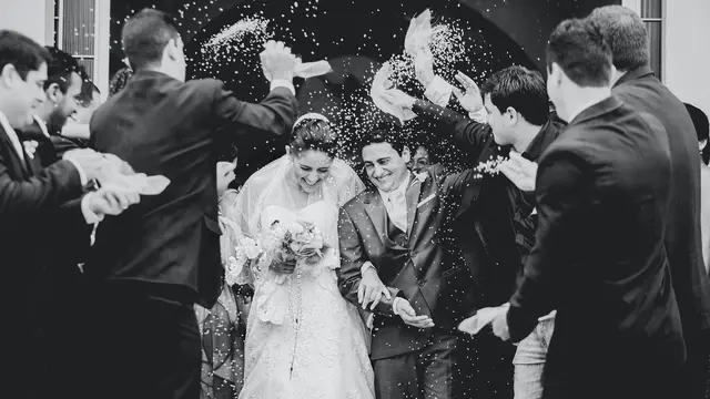 Ilustrasi pernikahan, pengantin