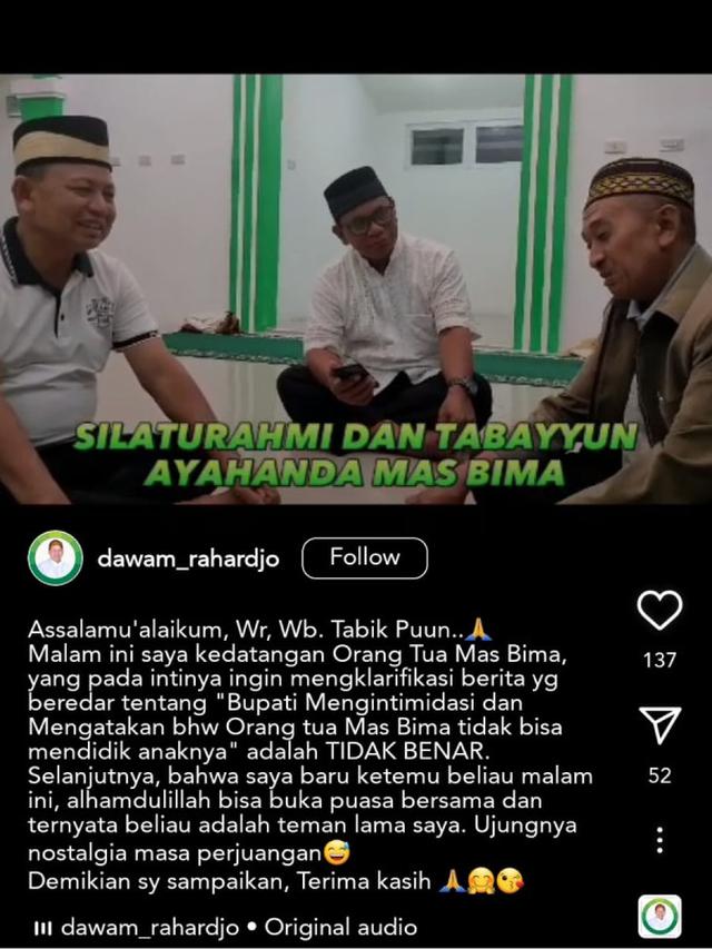 Video Klarifikasi Ayah Awbimax Reborn Mengenai Berita yang Menyebut Dirinya Dipanggil Sama Bupati Lampung Timur, Dawam Rahardjo,  dan Disebut Tidak Becus Dalam Mendidik Anak