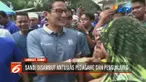 Selain mengecek harga kebutuhan pokok, Cawapres nomor 02 ini juga menyapa para pedagang dan pengunjung pasar.