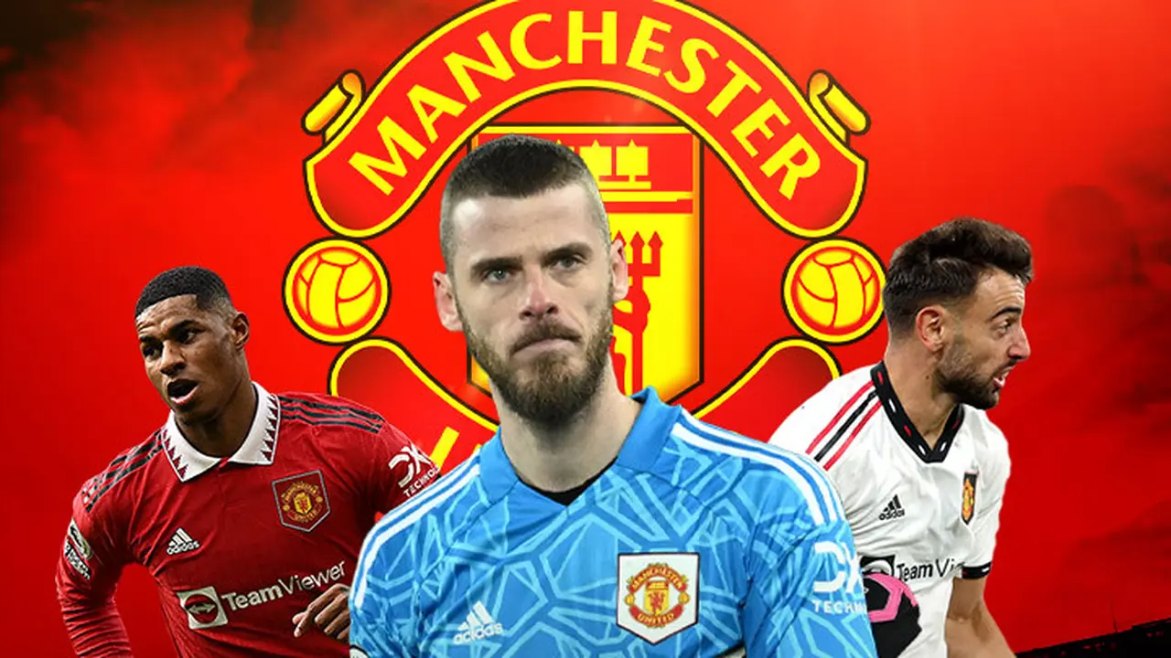 Manchester United - Marcus Rashford, David De Gea, Bruno Fernandes