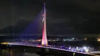 Taiwan Resmikan Jembatan Kabel Asimetris Terpanjang di Dunia