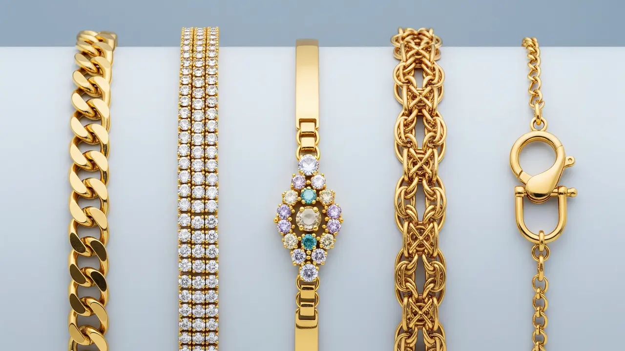 Model Gelang Emas 3 Gram Terbaru untuk Tangan Gemuk.