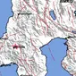 Gempa Magnitudo 2,1 menggetarkan wilayah Mamasa, Sulbar, Jumat pagi (22/3/2024). (Liputan6.com/ Dok BMKG)