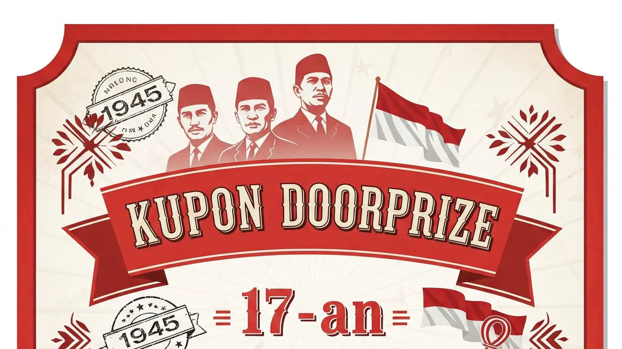 Dengan kemajuan teknologi, kini banyak desain kupon 17 Agustus yang bisa dibuat secara online secara gratis.