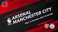 Arsenal vs Manchester City (Liputan6.com/Abdillah)