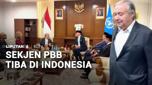 Antonio Guterres Tiba di Indonesia, Ini Agenda Kunjungannya