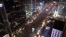 Pemandangan dari atas menunjukkan ratusan ribu pengunjuk rasa memadati jalan-jalan utama di pusat Kota Seoul, Korea Selatan, Sabtu (3/12). Mereka menuntut Presiden Korea Selatan Park Geun-hye segera mundur dari jabatannya. (AFP/Jung Yeon-Je)
