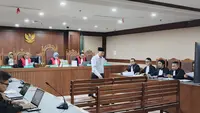 Mantan Ketua Ombudsman Hery Susanto menceritakan detik-detik penangkapan dirinya oleh Kejaksaan Agung pada 16 April 2026. (Liputan6.com/Dimas Ramadhan Wicaksana)