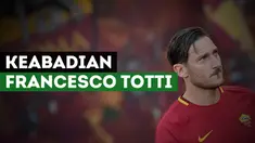 Berita video motion grafis tentang perjalanan karir Francesco Totti di AS Roma.