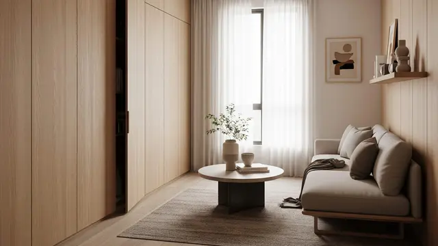 Desain Rumah Kecil dengan Ruang Gudang Tersembunyi
