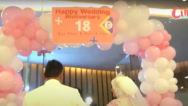 Momen Uya Kuya dan Istri Rayakan Hari Jadi Pernikahan. (Sumber: Instagram/astridkuya dan YouTube/Cinta)