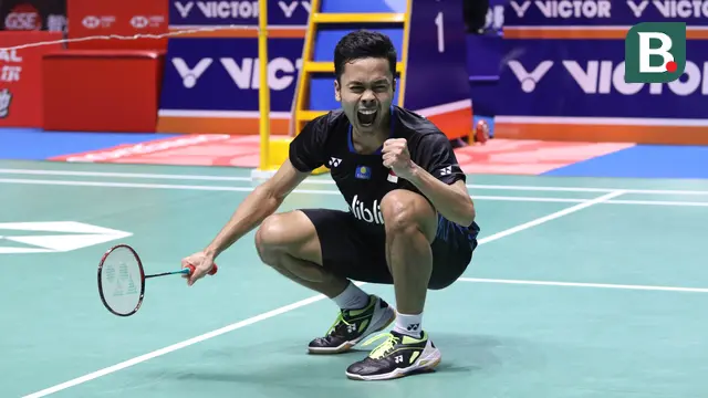 Tunggal putra Indonesia, Anthony Sinisuka Ginting.