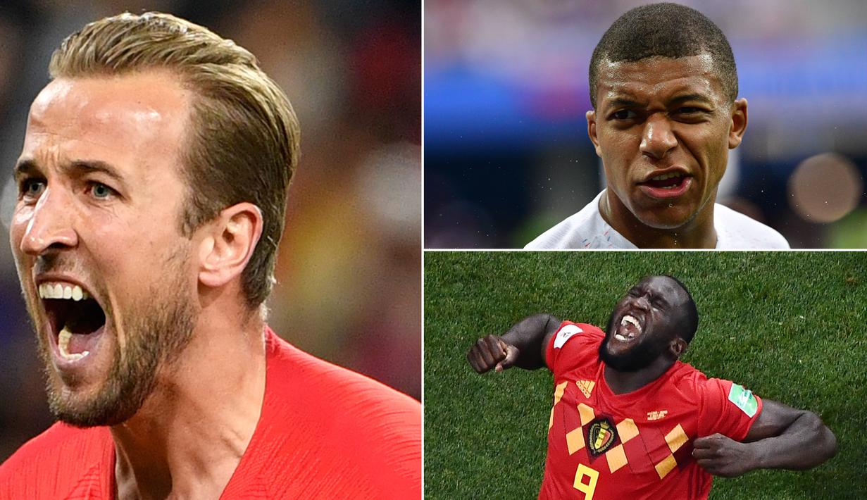 Memasuki babak semifinal, hanya tersisa empat pemain yang berpelung besar bisa merebut gelar top scorer Piala Dunia 2018. Berikut empat bintang calon kuat pencetak gol terbanyak Piala Dunia 2018. (Kolase foto-foto dari AFP)