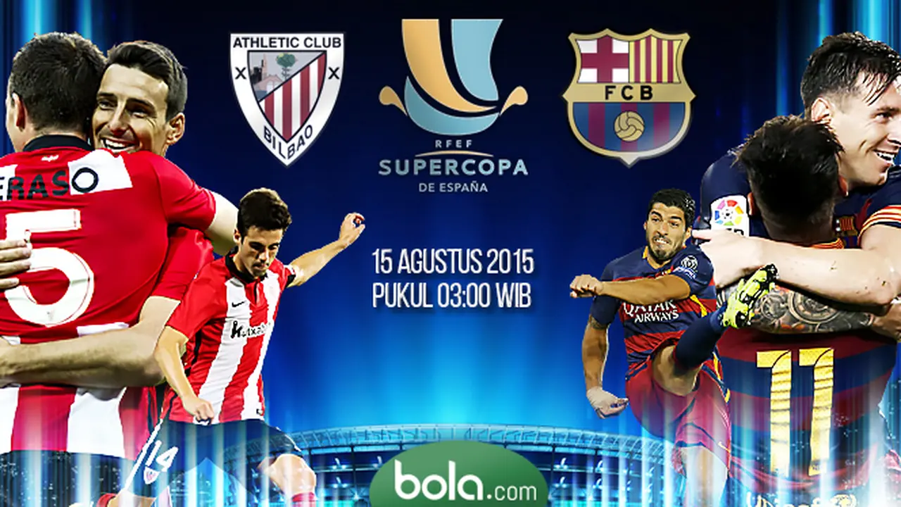 Piala Super UEFA: Athletic Bilbao vs Barcelona (Bola.com/samsul hadi)