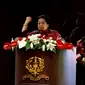 Presiden Kelima RI Megawati Soekarnoputri di Akademi Militer Magelang. (Liputan6.com/Putu Merta Surya Putra)