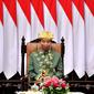 Presiden Joko Widodo atau Jokowi mengenakan baju adat Paksian dari Bangka Belitung saat menghadiri Sidang Tahunan MPR 2022. (Foto: Sekretariat Presiden)