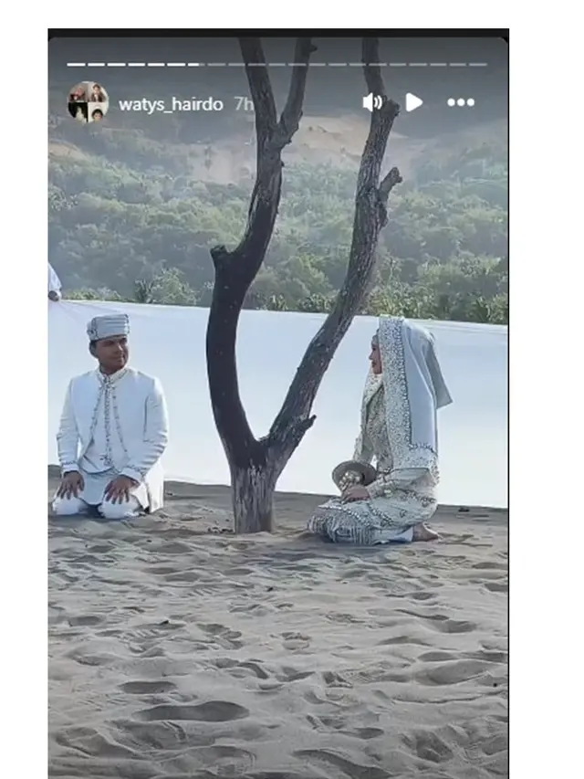 8 Potret Prewedding Thariq Halilintar dan Aaliyah Massaid Bertema Tradisional, Memukau
