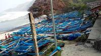 Ilustrasi perahu nelayan rusak di Jember (Istimewa)