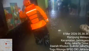 Data BPBD: 48 Wilayah dan 16 Jalan di Jakarta Terendam Banjir