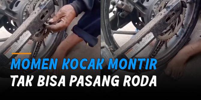 VIDEO: Momen Kocak Montir Tak Bisa Pasang Roda, Pelanggan Diminta Pindah Bengkel