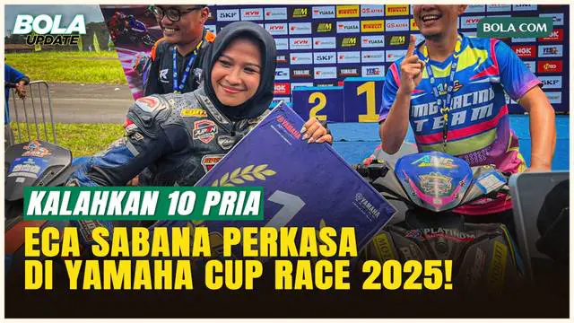 Gila! Eca Sabana Libas 10 Pembalap Pria di Yamaha Cup Race 2025!