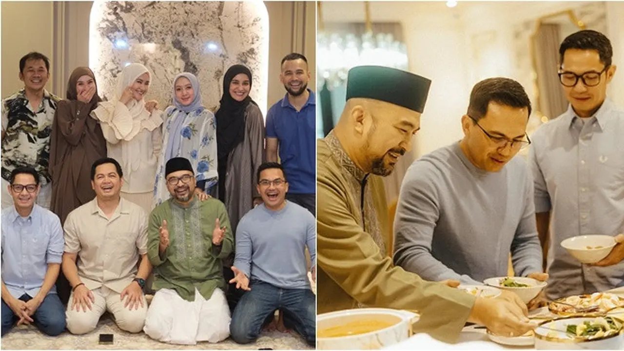 6 Potret Silaturahmi Artis di Rumah Teuku Wisnu dan Shireen Sungkar, Temu Kangen