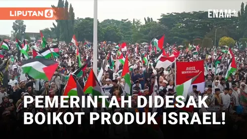 VIDEO: Aksi Bela Palestina di Pandeglang, Pemerintah Didorong Boikot Produk Buatan Israel