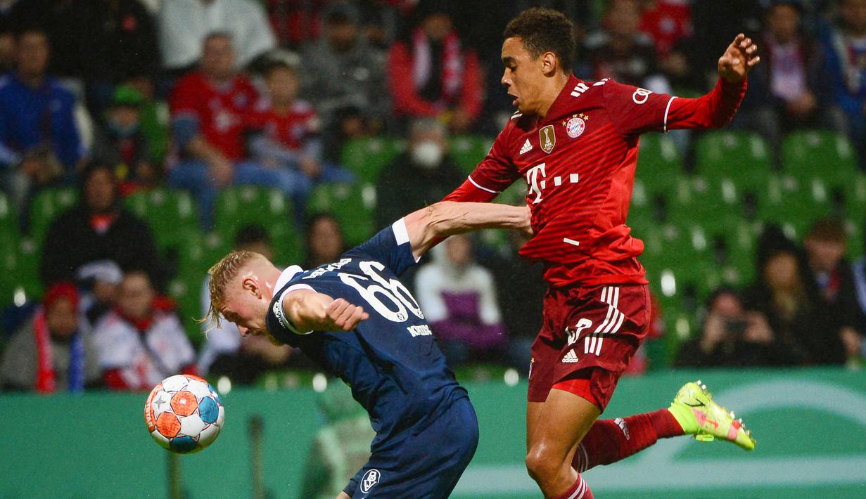 Laga Bremer vs Bayern Munchen yang tersaji di Weserstadion, Kamis (26/8/2021) merupakan pertemuan pertama kedua tim sepanjang sejarah. (Foto: AFP/Patrik Stollarz)