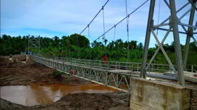 Proyek Jembatan Gantung di Indonesia. Dok Kementerian PUPR