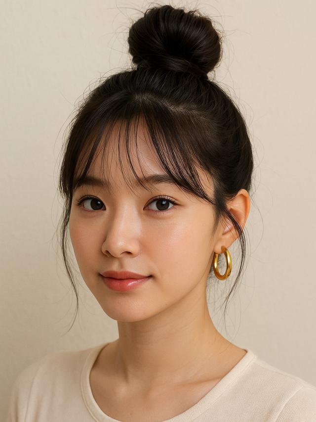 7 Model Rambut Cepol ala Korea yang Lagi Tren, Bikin Wajah Terlihat Fresh