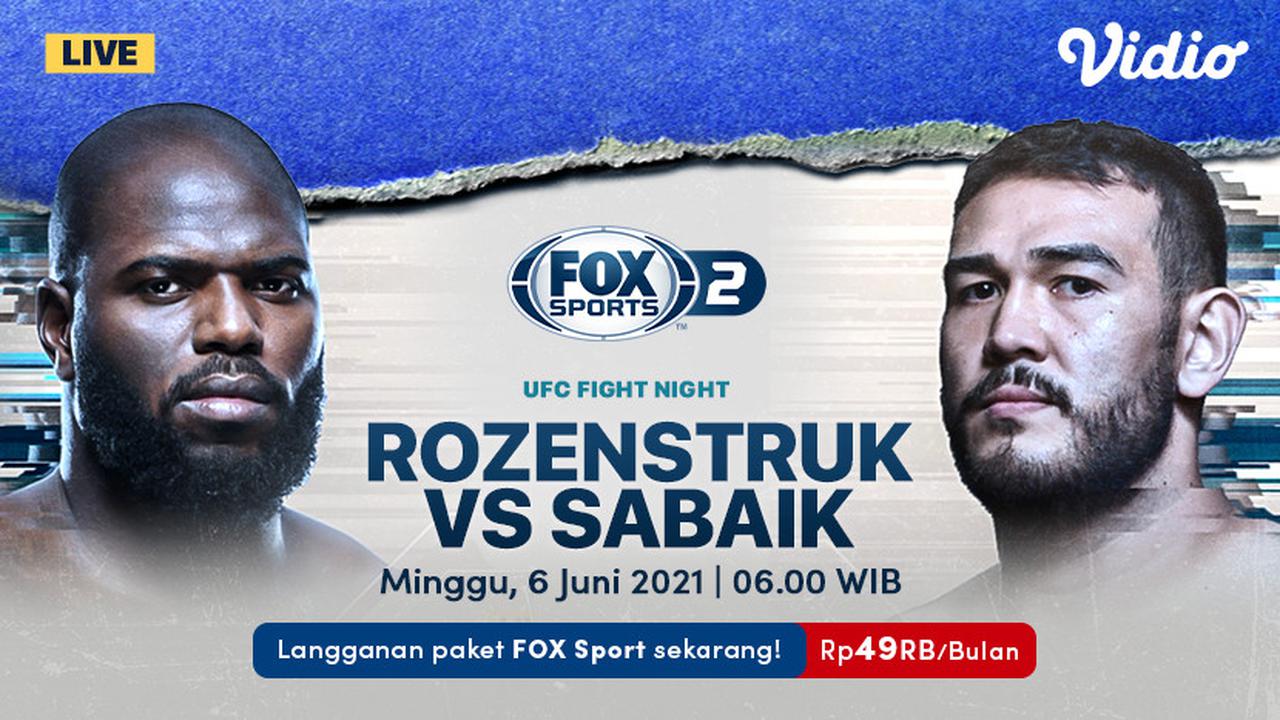 Live Streaming UFC Fight Night Vegas 28 di FOX Sports Eksklusif Melalui Vidio, Minggu 6 Juni 2021
