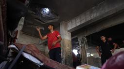 Sedikitnya enam orang tewas akibat serangan terbaru Israel tersebut. (BASHAR TALEB/AFP)