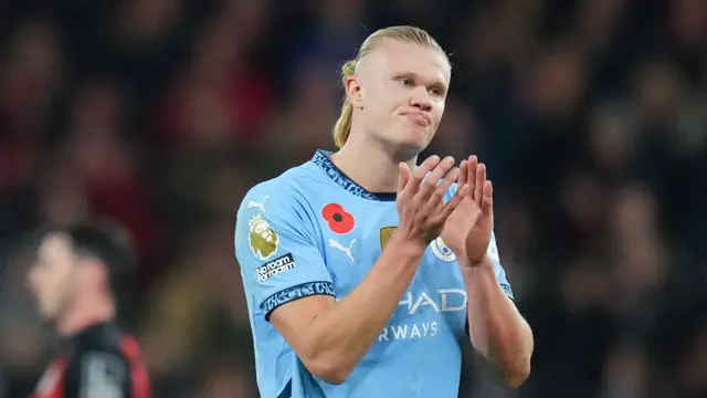 Foto: Frustrasi Erling Haaland Karena Dijaga Ketat Hingga Gagal Cetak Gol, Manchester City Keok di Markas Bournemouth