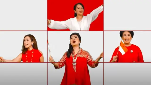 10 Srikandi Bisnis dan Keuangan membuat musik video lagu kemerdekaan dan medley lagu Nusantara (YouTube)