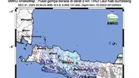 Gempa bumi kembali menguncang wilayah Sumedang, Jawa Barat, Minggu (31/12/2023). Kali ini dengan magnitudo 4,8. (Foto: laman bmkg.go.id).