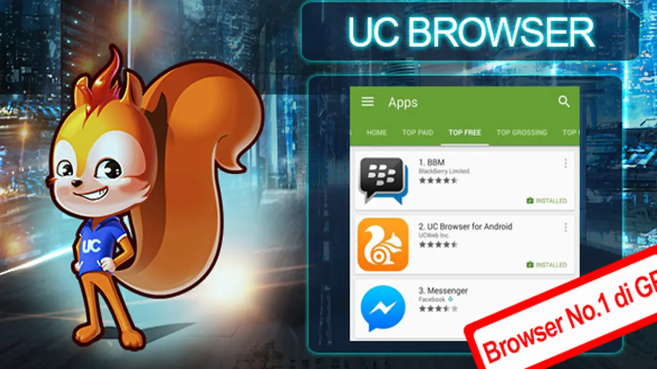UC Browser jadi Mobile Browser Terpopuler Ke-2 di Play Store