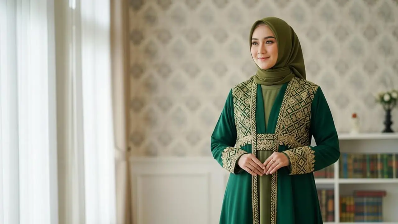 Model Gamis Elegan untuk Majelis Taklim