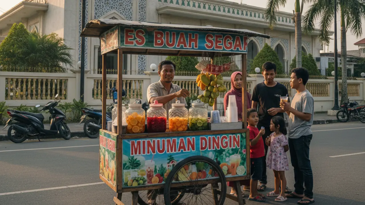 ilustrasi jualan saat puasa