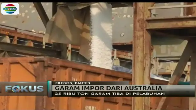 Pengiriman garam asal Australia ini adalah yang kedua kalinya. Sebelumnya, 12 ribu ton garam telah tiba di Pelabuhan Pelindo.