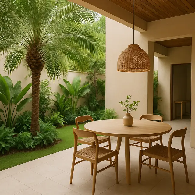 Inspirasi Rumah dengan Pohon Palem yang Asri