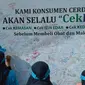 Badan POM baru saja melakukan kegiatan edukasi pada masyarakat di area car free day (CFD). (Liputan6.com/Risa Rahayu Kosasih)