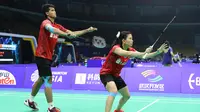 Ganda campuran Indonesia, Ricky Karanda Suwardi/Debby Susanto, takluk dari pasangan China, Wang Yilyu/Huang Dongping, pada perempat final Kejuaraan Asia 2018, di Wuhan, Jumat (27/4/2018). (PBSI)